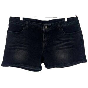 Timoteo Mens Mini Black Denim Shorts Size 38 Stretch Slim Fit 4" Sexy Booty EUC